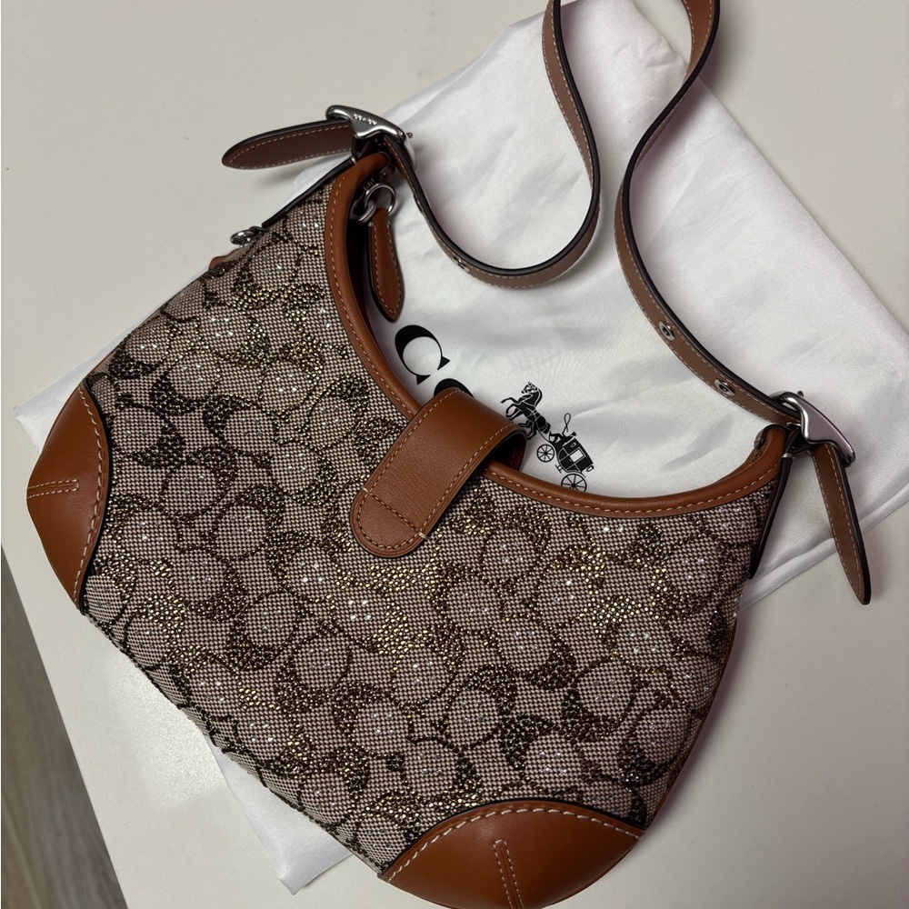 Coach Originals Hamptons Hobo Bag 2005 Re-Edition | Crystal Signature Jacquard